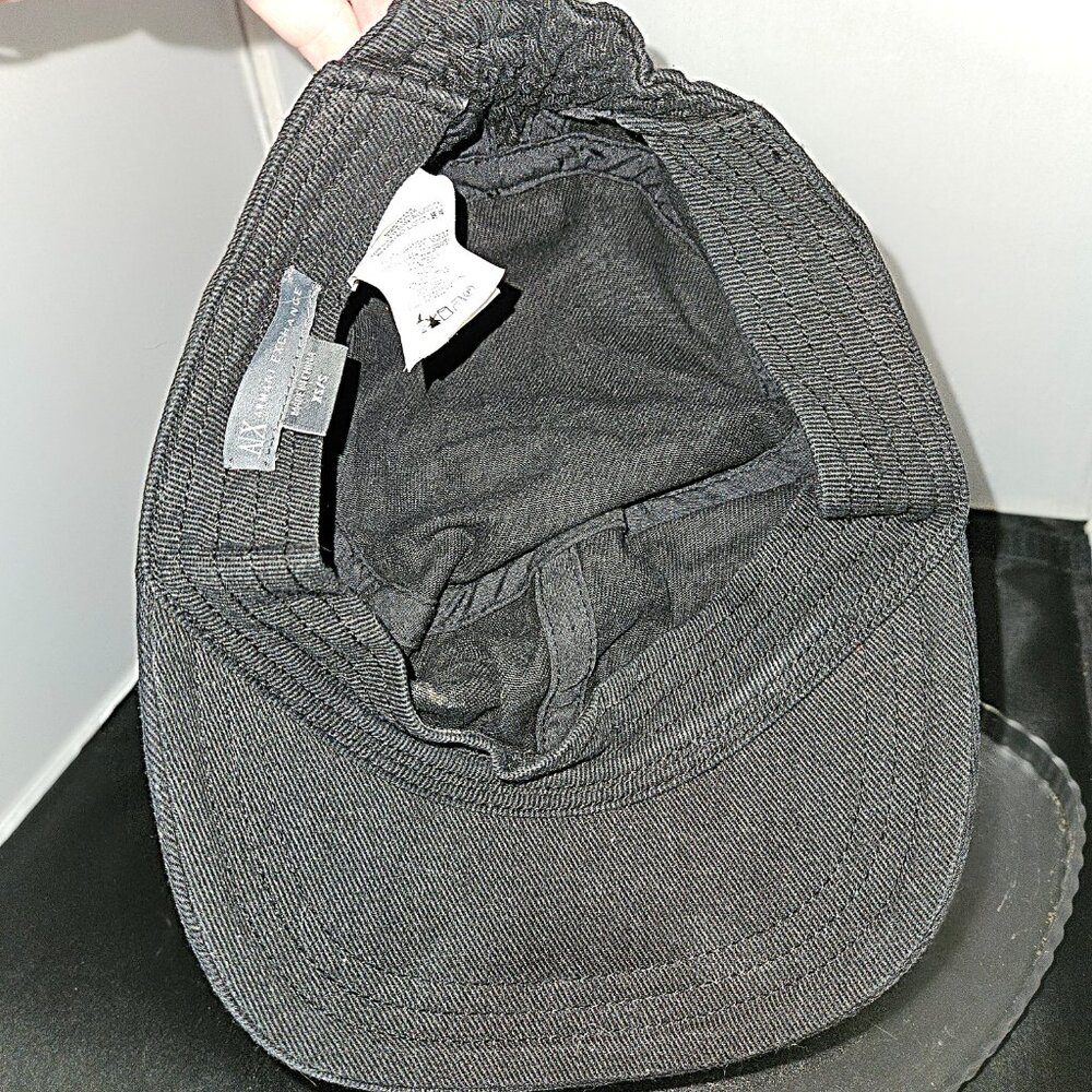 Armani Exchange Unisex Black Painter's Cap ~ XS/S ~ NWOT - Picture 4 of 5